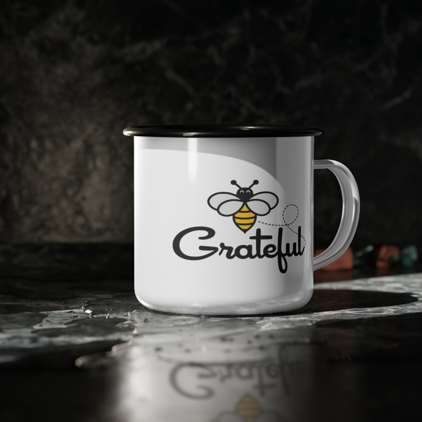 Bee Grateful Camp Mug