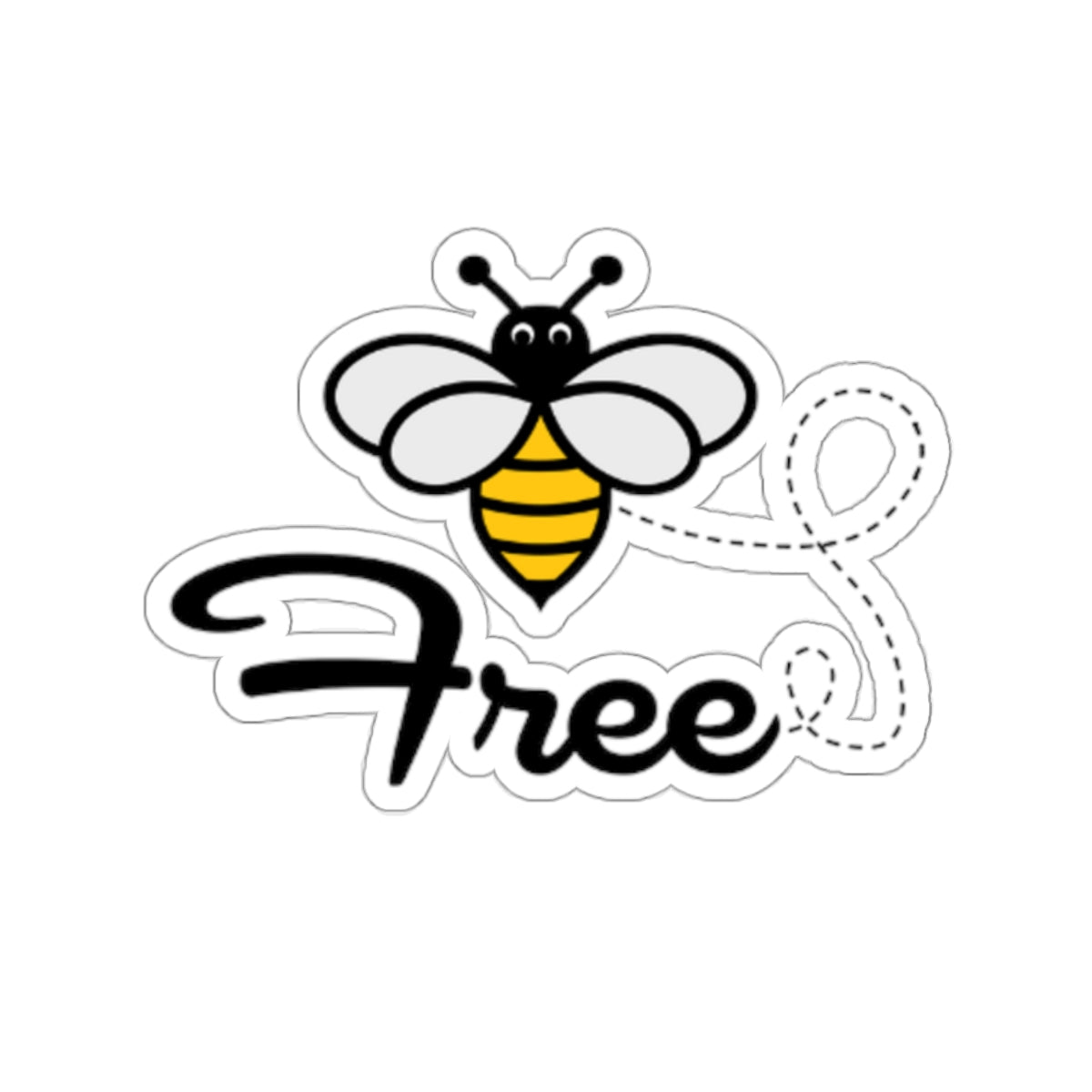 Bee Free Kiss-Cut Stickers