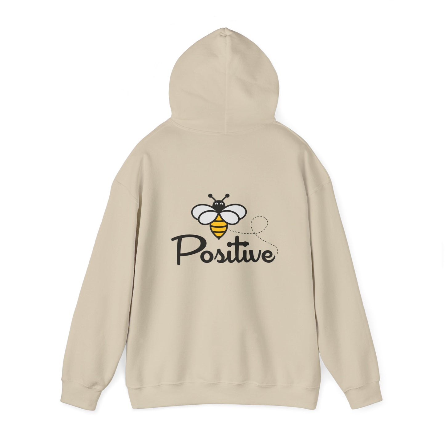 Bee Positive Unisex Hooded Sweatshirt