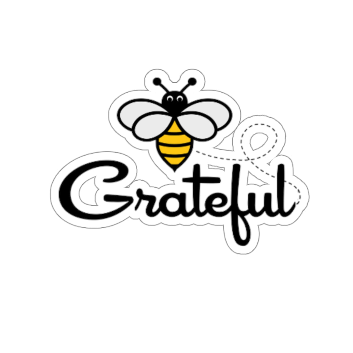 Bee Grateful Kiss-Cut Stickers