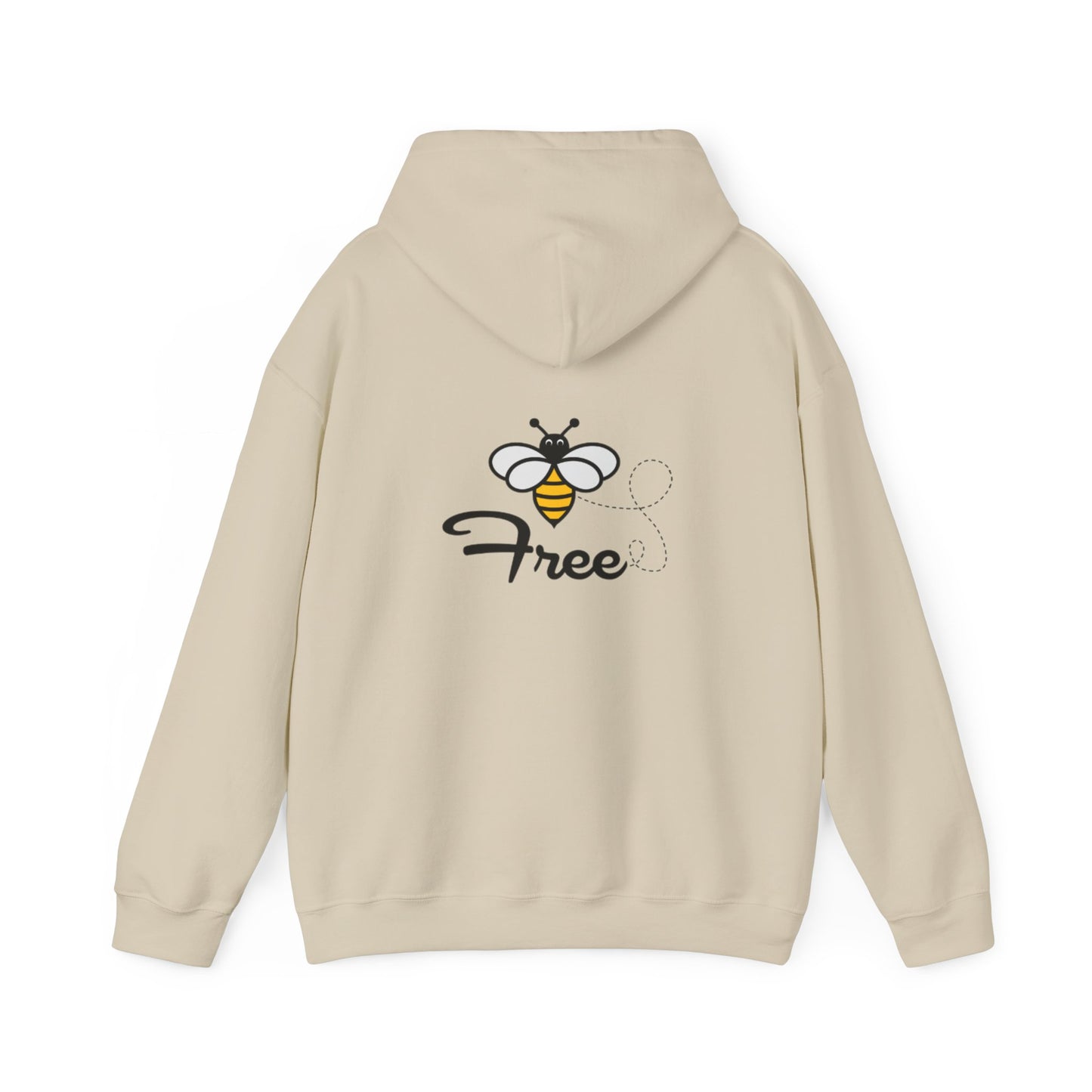 Bee Free Unisex Hooded Sweatshirt