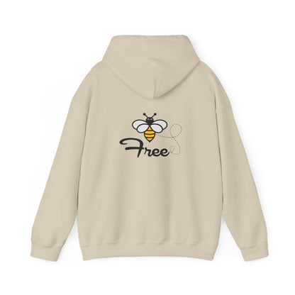Bee Free Unisex Hooded Sweatshirt