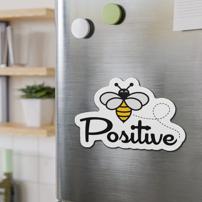 Bee Positive Die-Cut Magnets