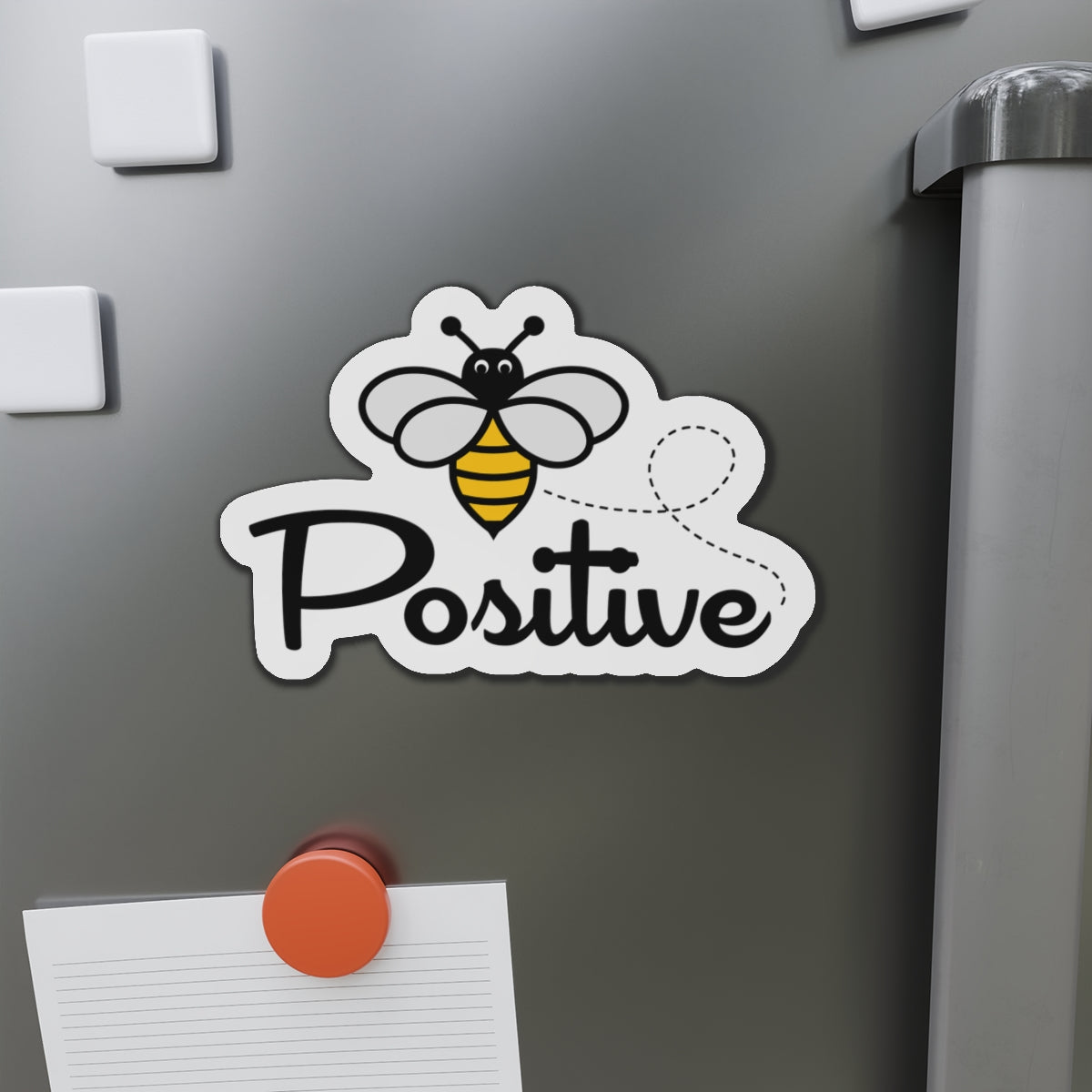Bee Positive Die-Cut Magnets