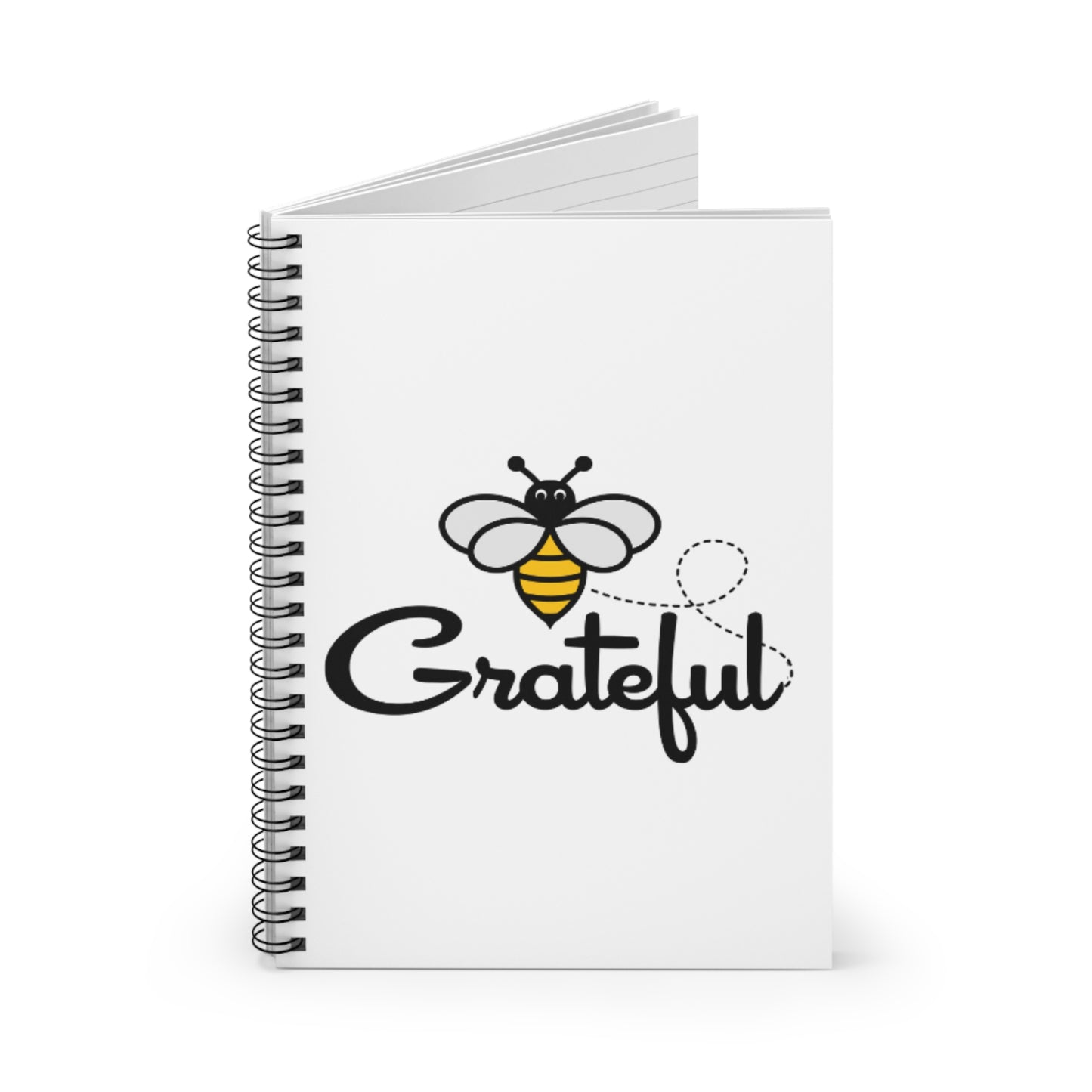 Bee Grateful Spiral Notebook - Ruled Line