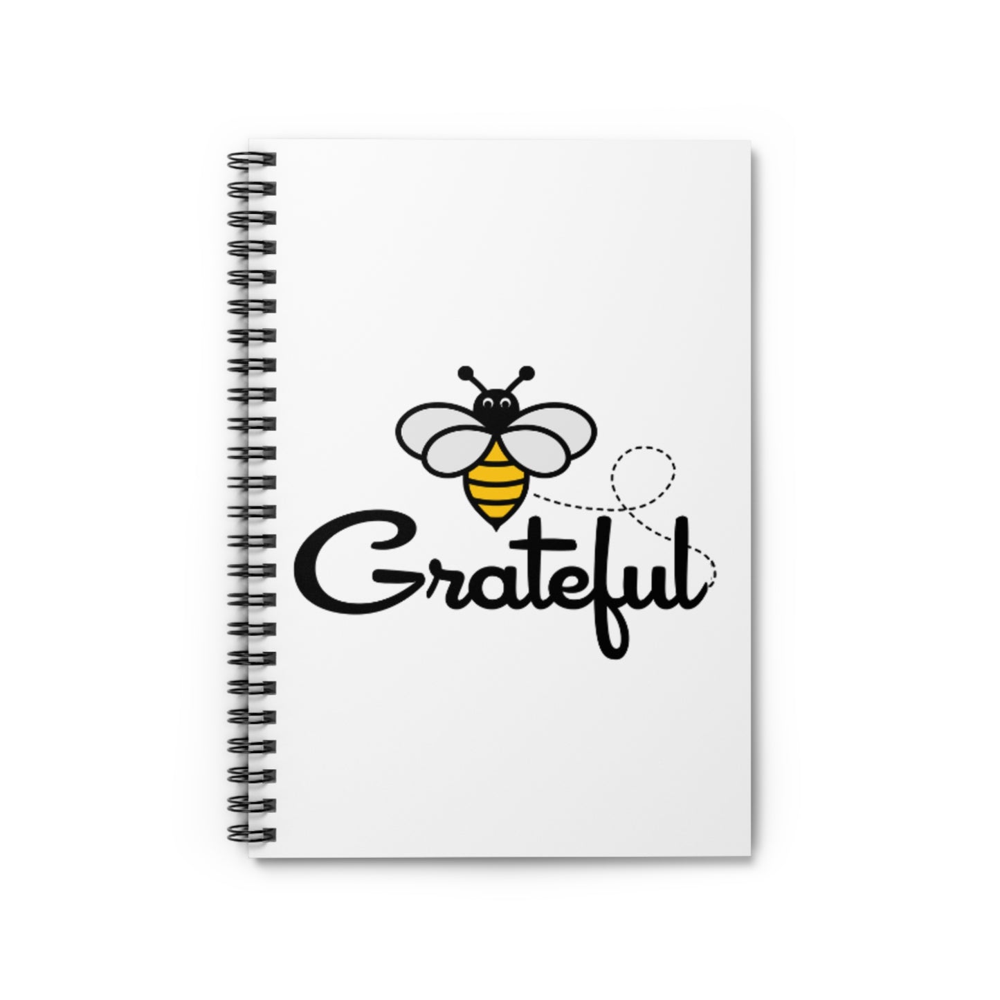 Bee Grateful Spiral Notebook - Ruled Line