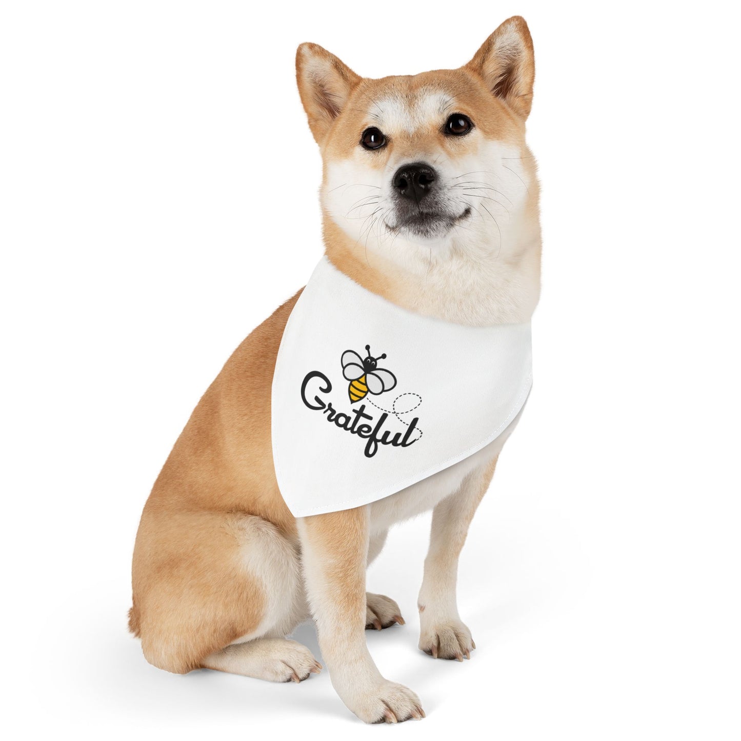 Bee Grateful Pet Bandana Collar