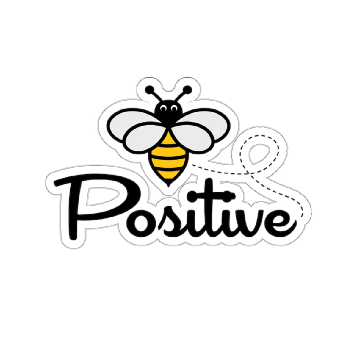 Bee Positive Kiss-Cut Stickers
