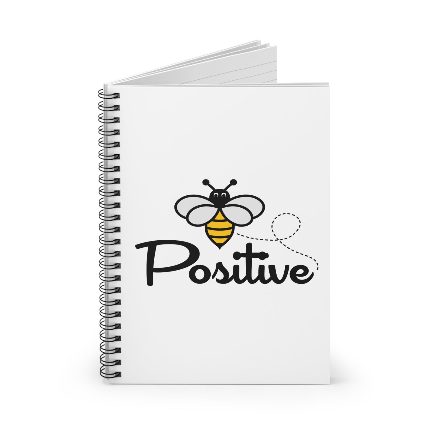 Bee Positive Spiral Notebook - Ruled Line
