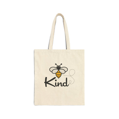 Bee Kind Cotton Canvas Tote Bag