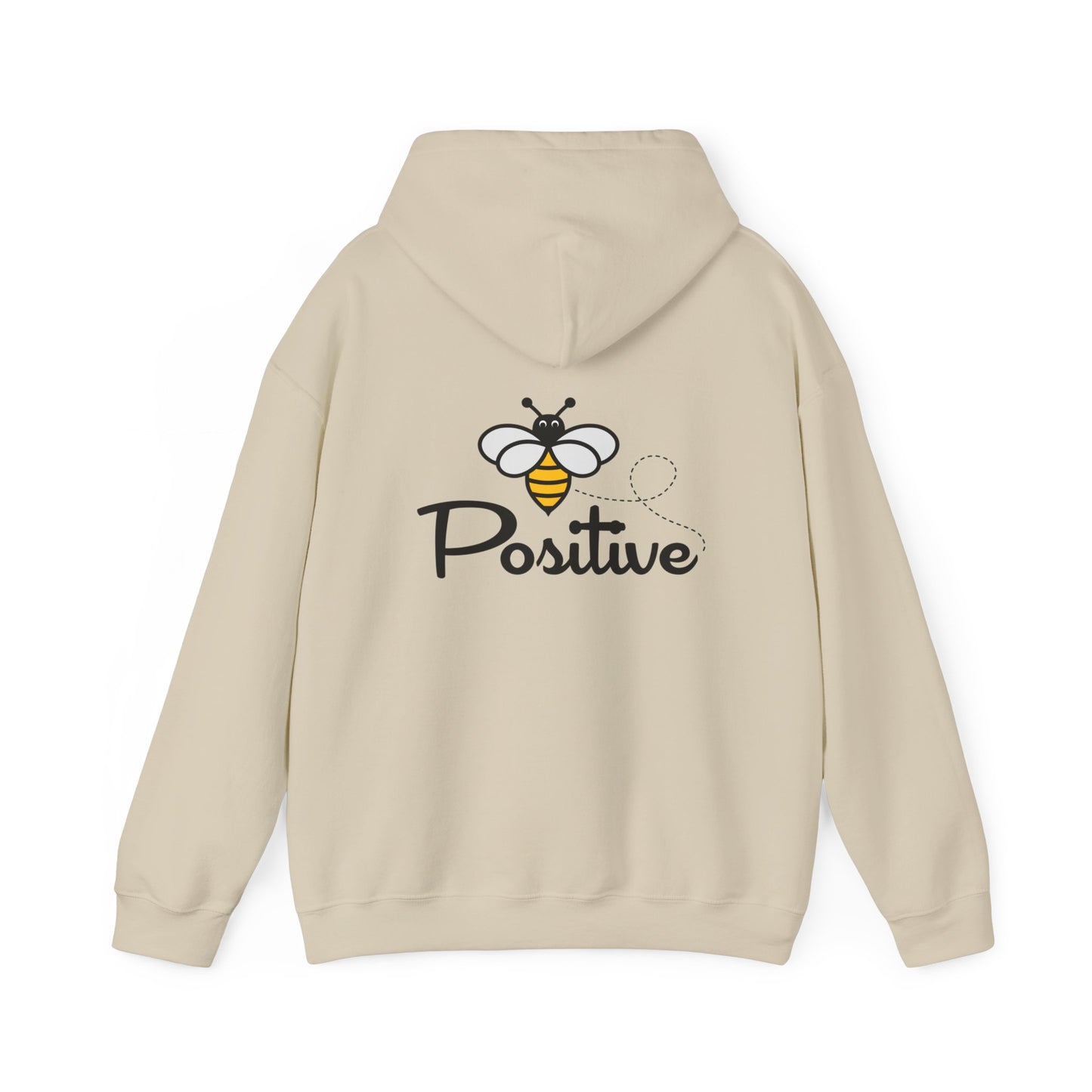 Bee Positive Unisex Hooded Sweatshirt