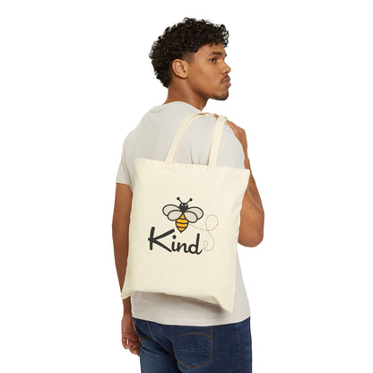 Bee Kind Cotton Canvas Tote Bag