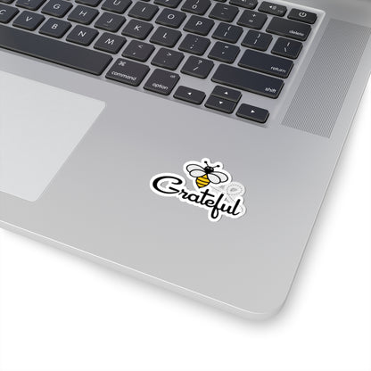 Bee Grateful Kiss-Cut Stickers