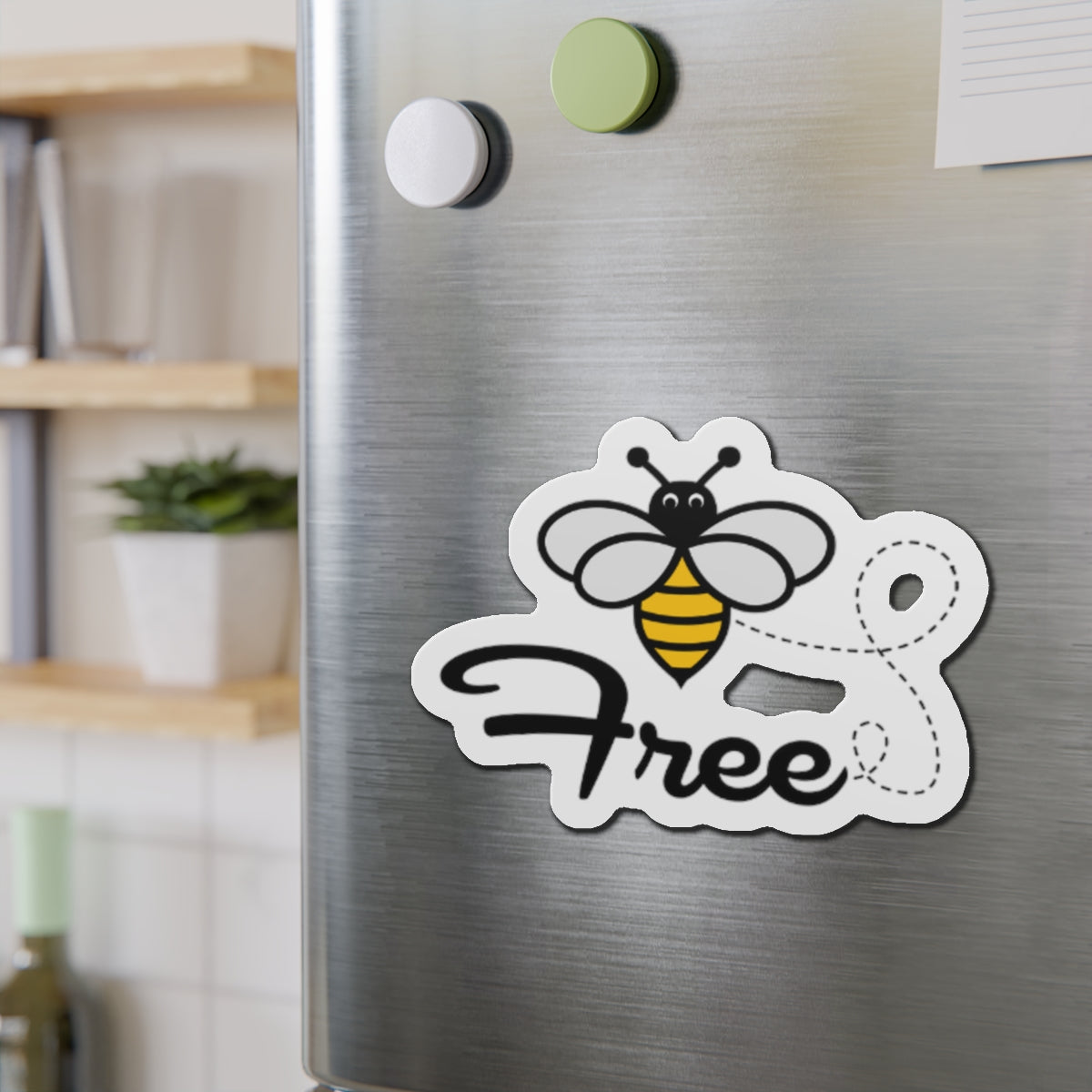 Bee Free Die-Cut Magnets