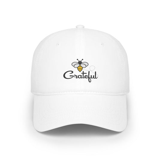 Bee Grateful Low Profile Baseball Cap